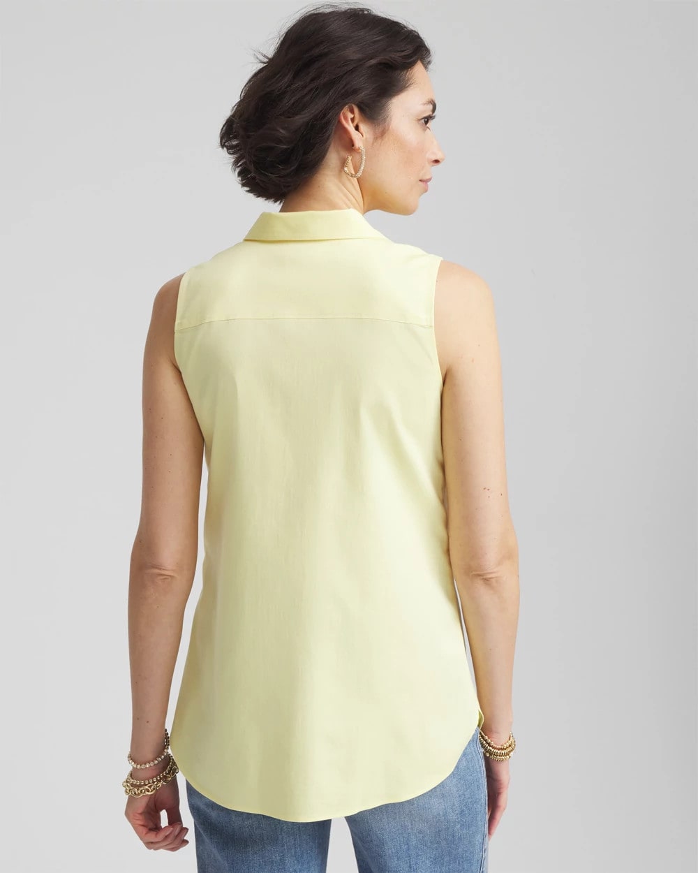 Chico's No Iron™ Sleeveless Sateen Shirt