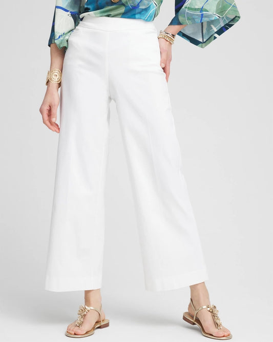 Chico's Brigitte™ Pull-On Wide Leg Cropped Pants