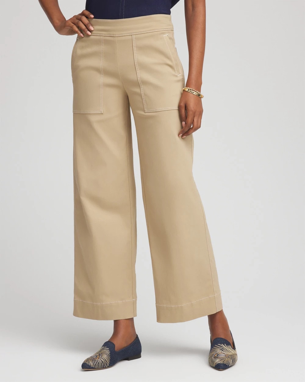 Chico's Brigitte™ Utility Wide-Leg Cropped Pants