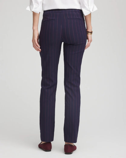 Chico's Shadow Stripe Brigitte™ Slim Pull-On Pants