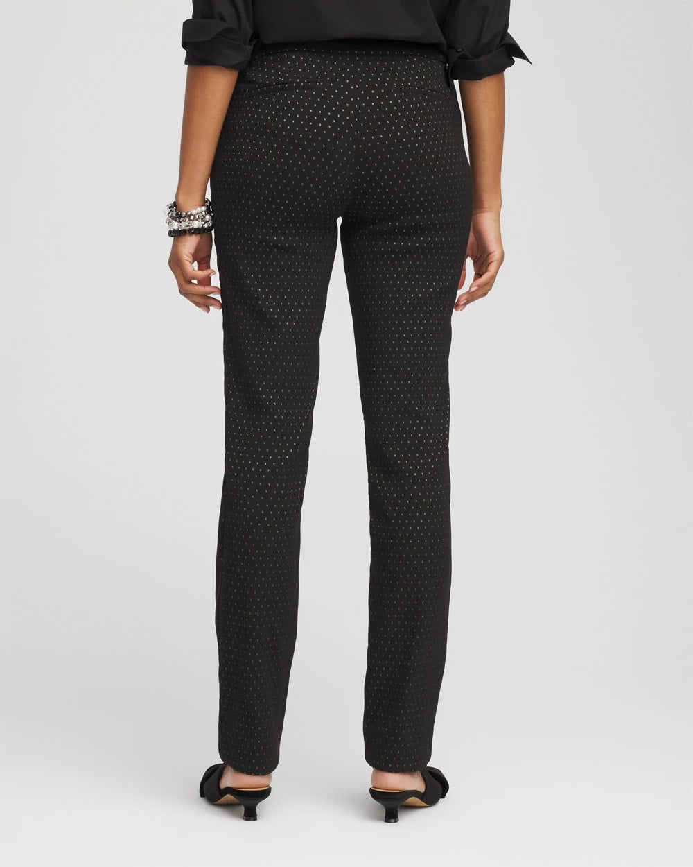 Chico's Brigitte™ Slim Full-Length Jacquard Pants