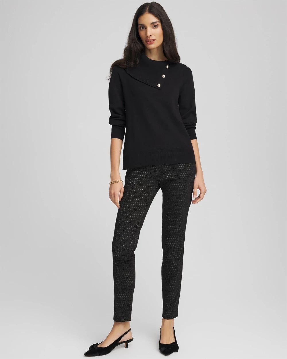 Chico's Brigitte™ Slim Ankle Jacquard Pants