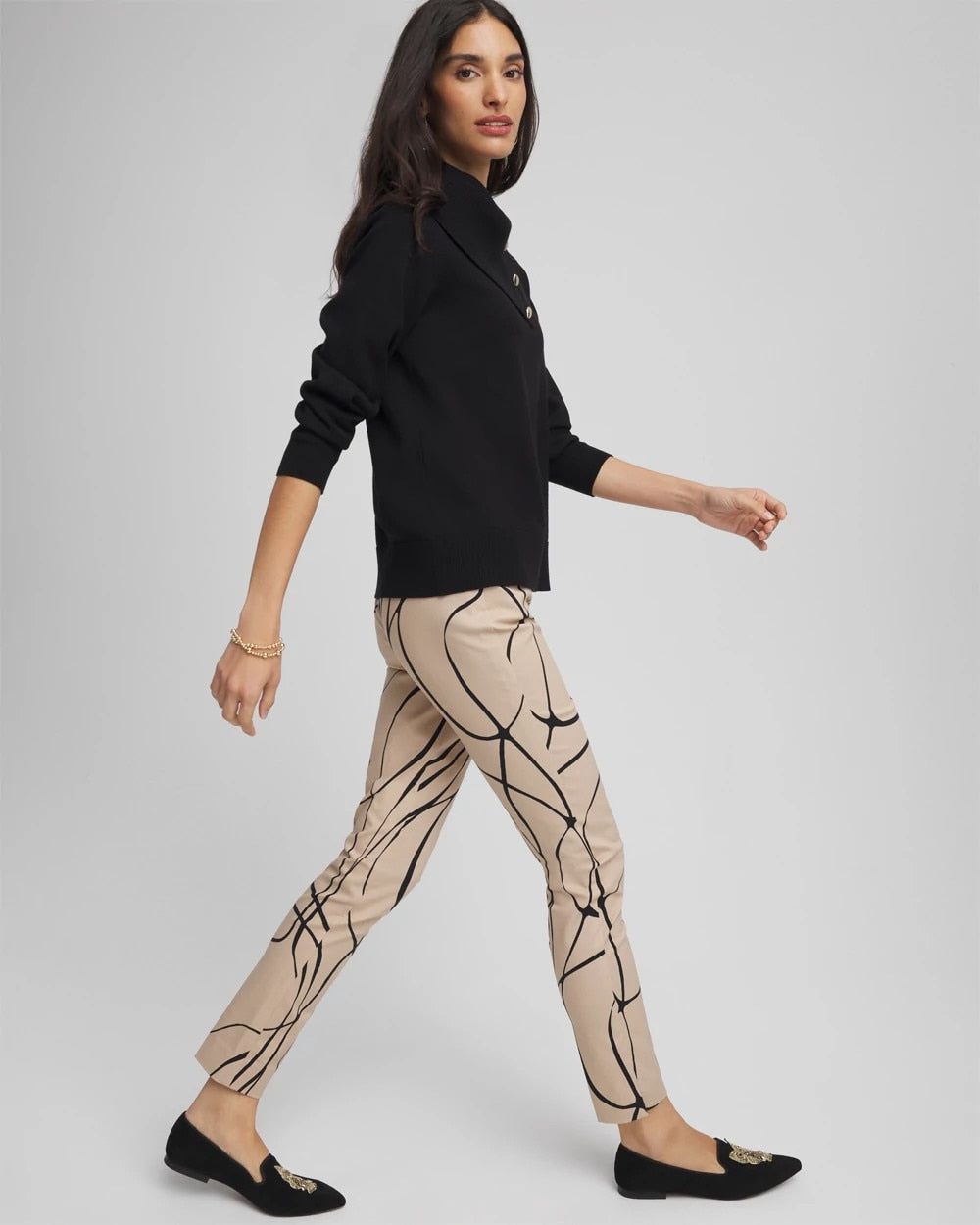 Chico's Brigitte™ Golden Leaf  Slim Ankle Pants
