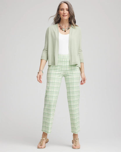 Chico's Brigitte™ Wide Leg Plaid Cropped Pants