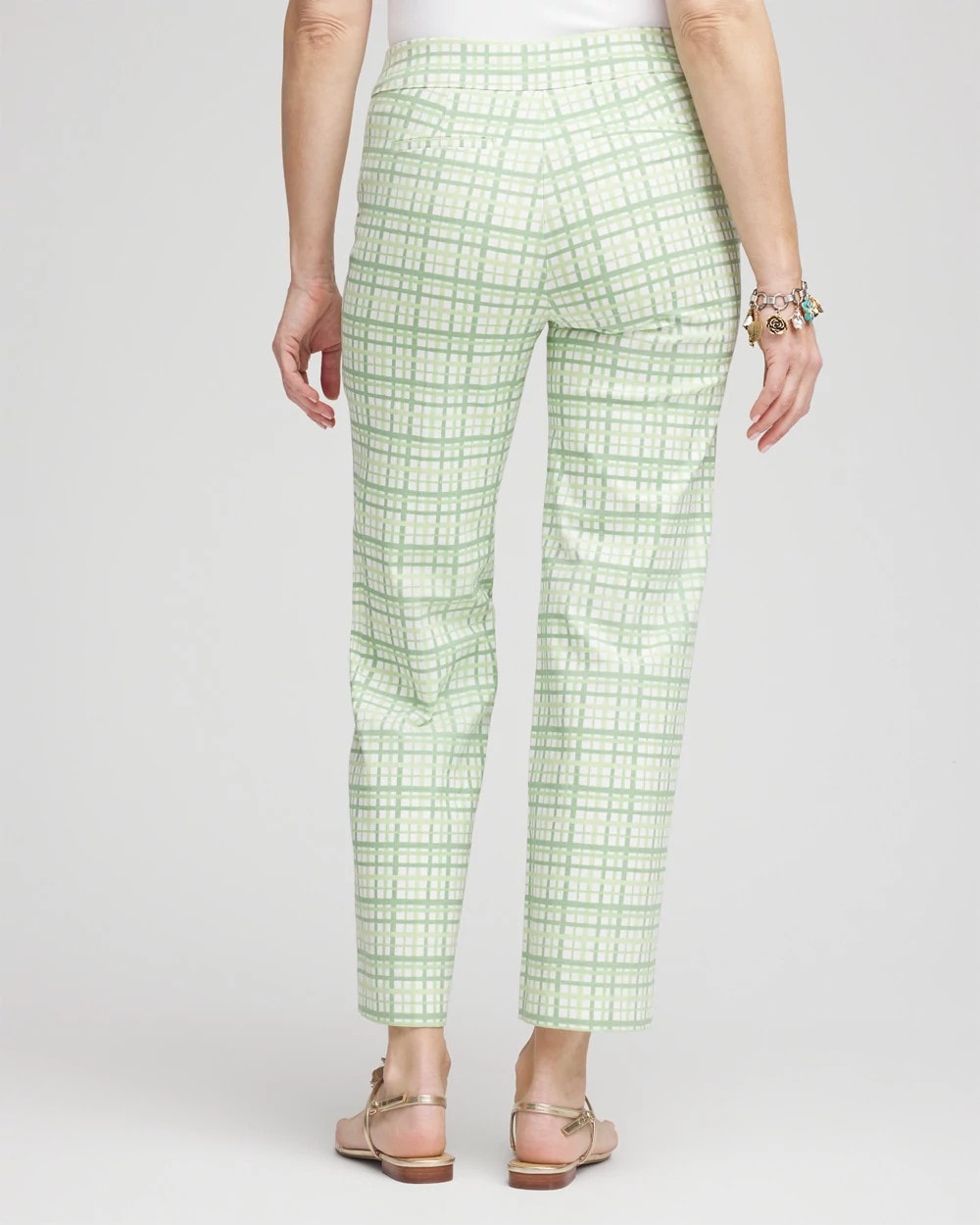 Chico's Brigitte™ Wide Leg Plaid Cropped Pants