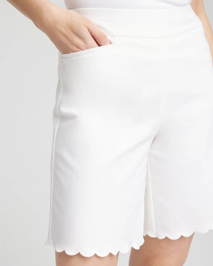 Chico's Brigitte™ Pull-On Scallop-Hem Shorts