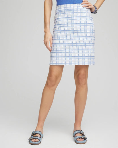 Chico's Brigitte™ Plaid Slub Skort