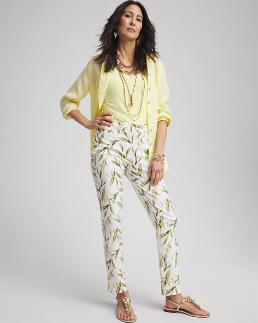 Chico's Brigitte™ Slub Slim Ankle Pants