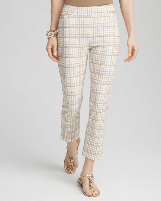 Chico's Brigitte™ Plaid Cropped Pants