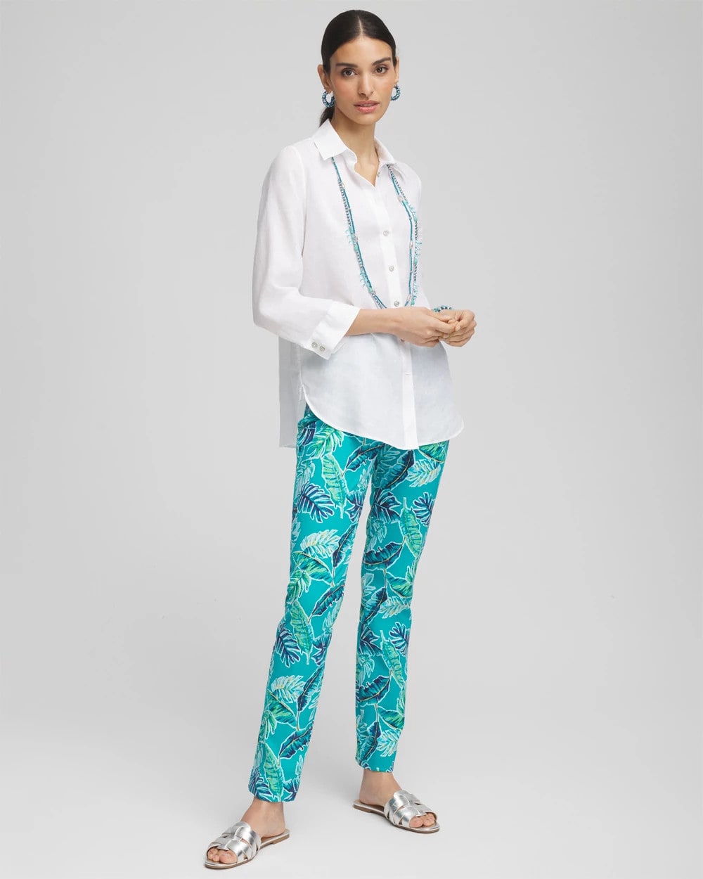 Chico's Brigitte™ Tropical  Slim Leg Pants
