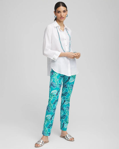 Chico's Brigitte™ Tropical  Slim Leg Pants