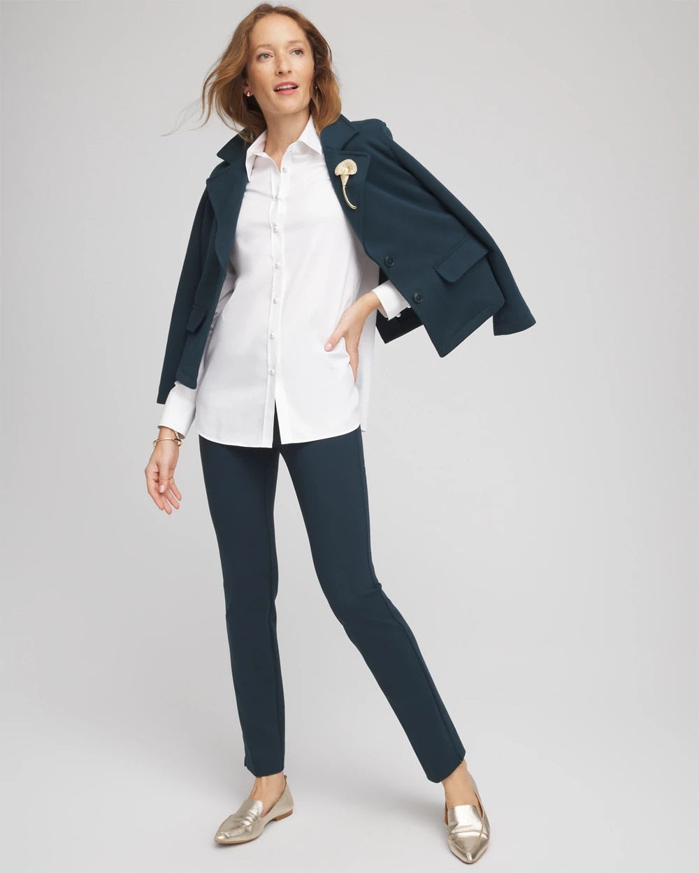 Chico's Juliet Slim Trim Detail Ankle Pants