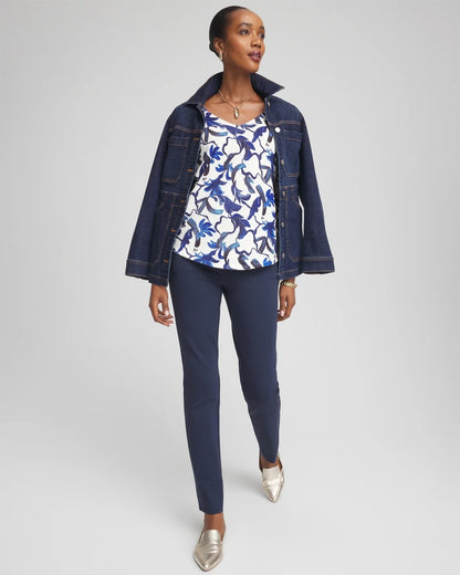 Chico's Juliet Slim Trim Detail Ankle Pants