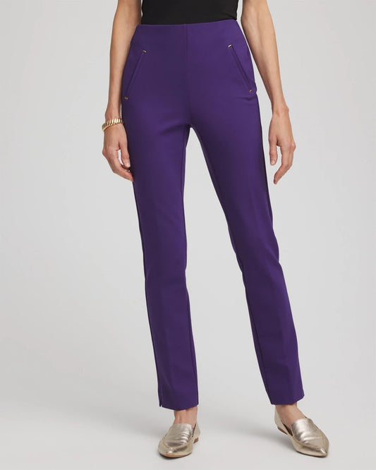 Chico's Juliet Slim Trim Detail Ankle Pants