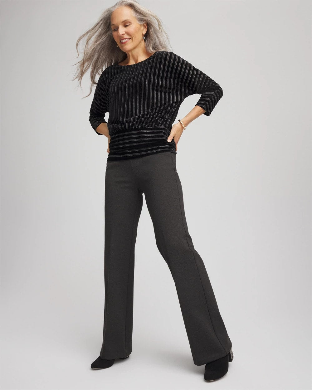 Chico's Juliet Wide Full-Length Ponte Pants