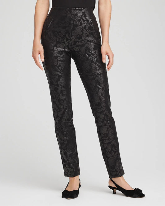 Chico's Juliet Foiled Slim Ponte Pants