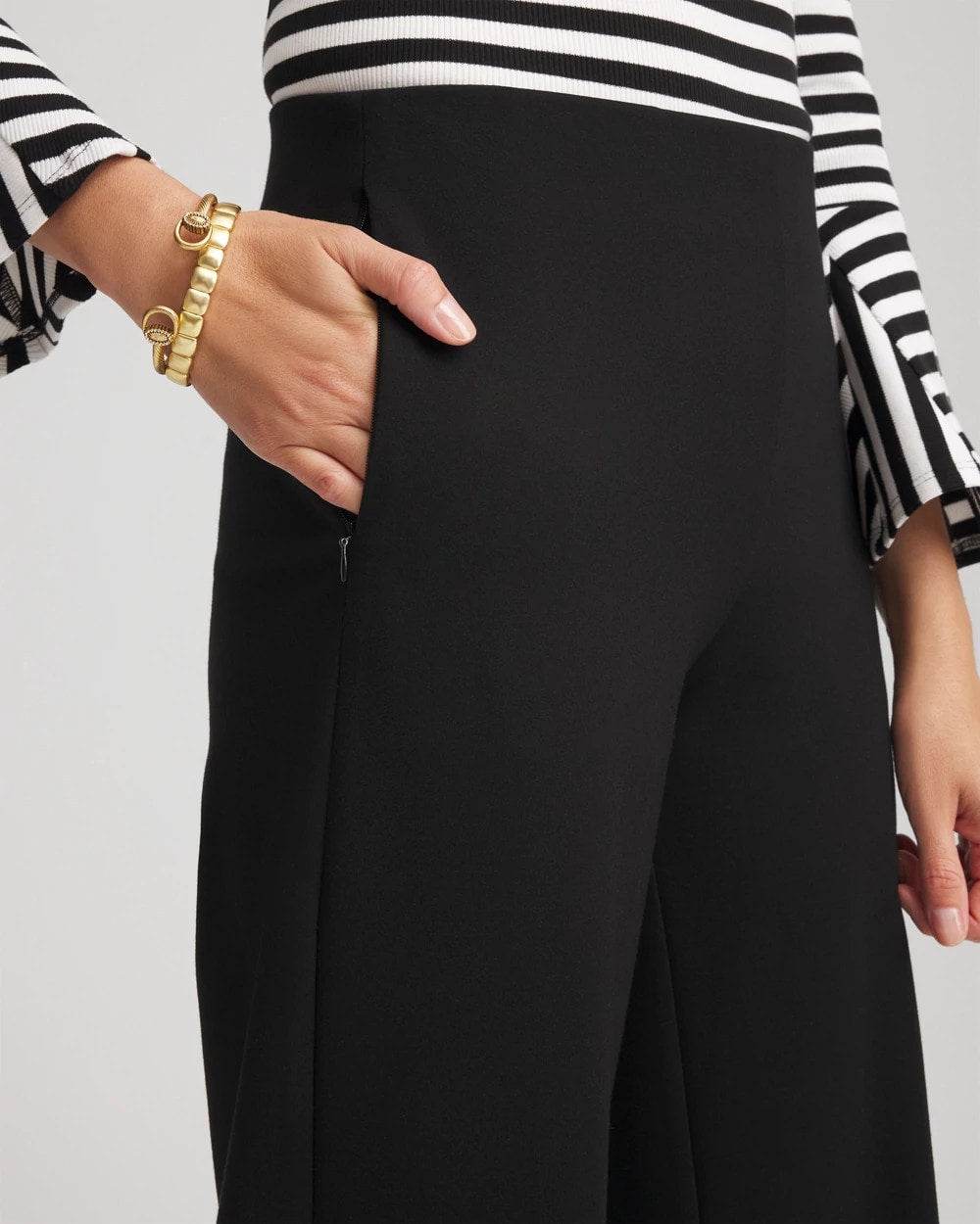 Chico's Juliet Slim Wide-Leg Cropped Pants