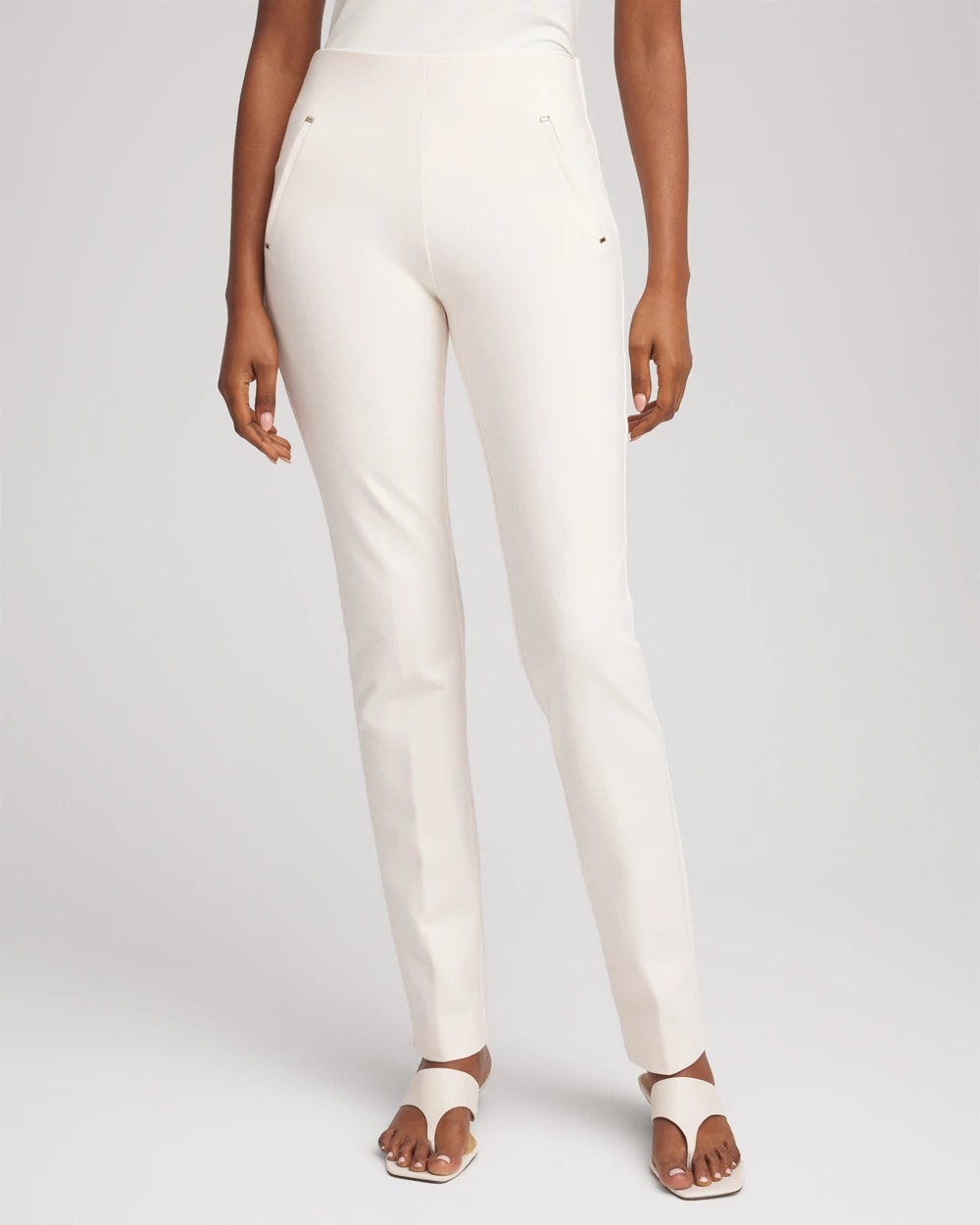 Chico's Juliet Slim Trim Detail Pants