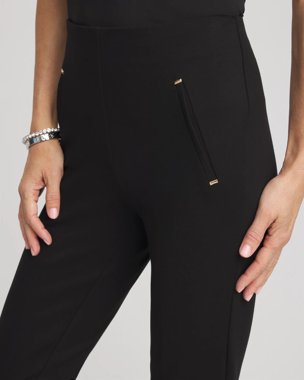 Chico's Juliet Slim Trim Detail Ankle Pants