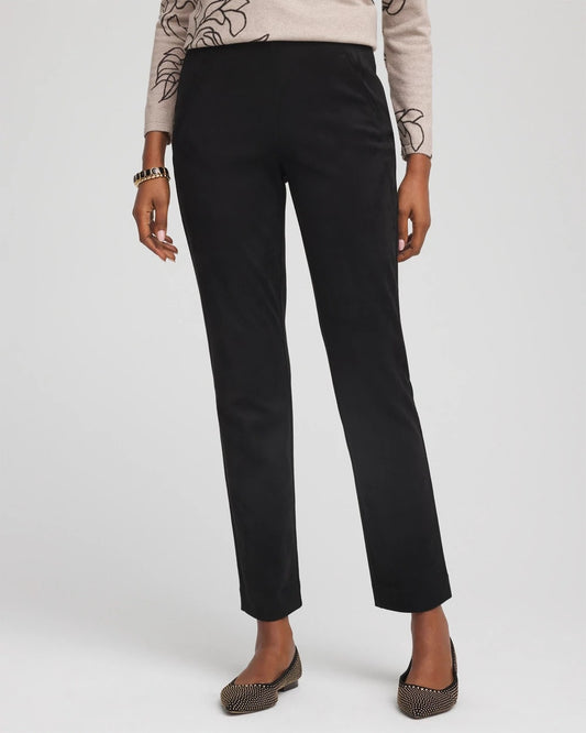 Chico's Faux Suede Juliet Slim Ankle Pants