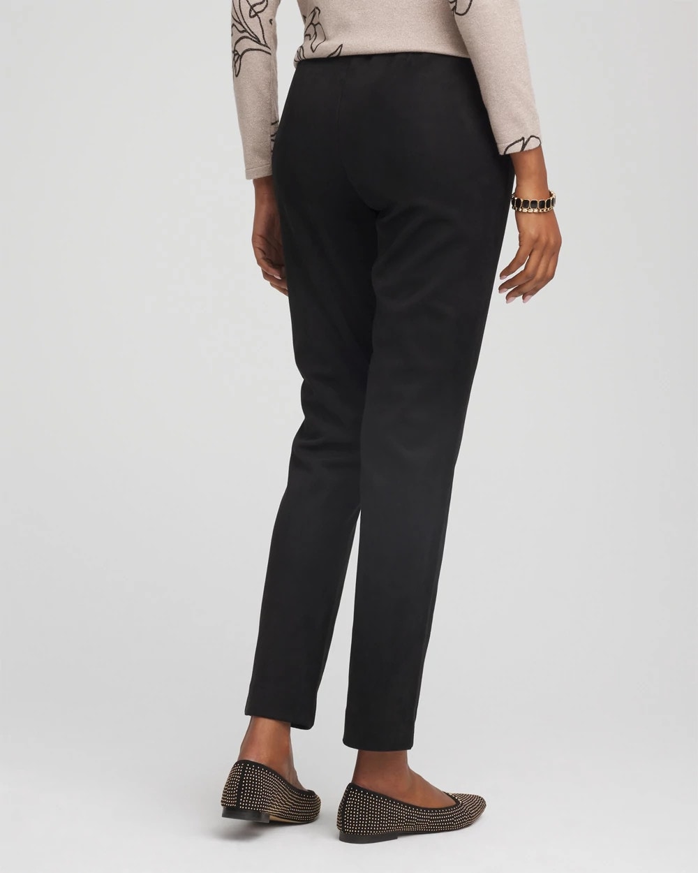 Chico's Faux Suede Juliet Slim Ankle Pants