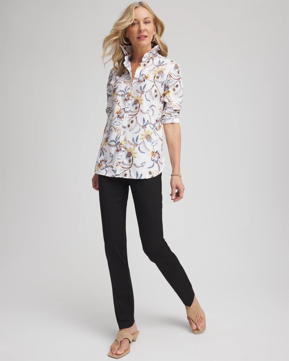 Chico's Juliet Slim Trim Detail Pants