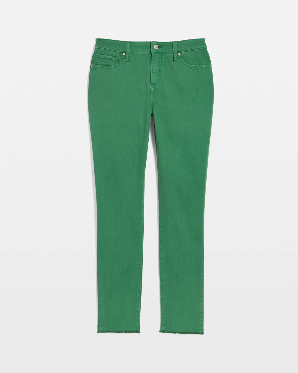 Chico's Girlfriend Fray Hem Ankle Jeans