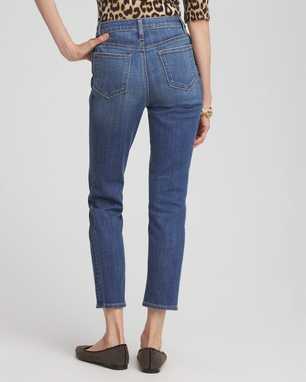 Chico's Girlfriend Slim Cropped Jeans