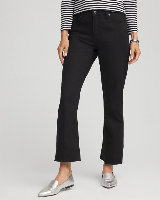 Chico's Cropped Girlfriend Kick-Flare Jeans