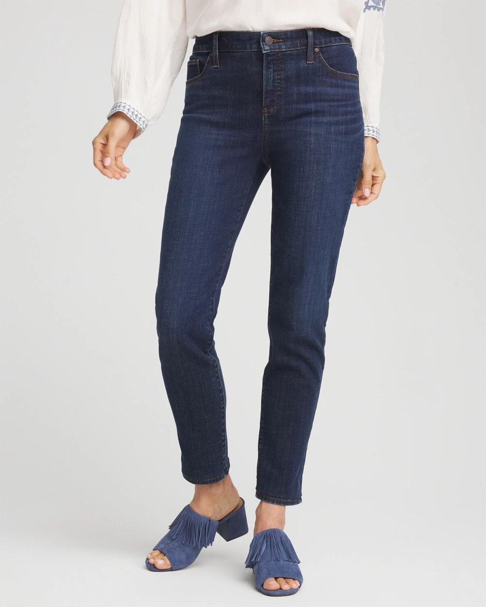 Chico's Girlfriend Slim Ankle Jeans