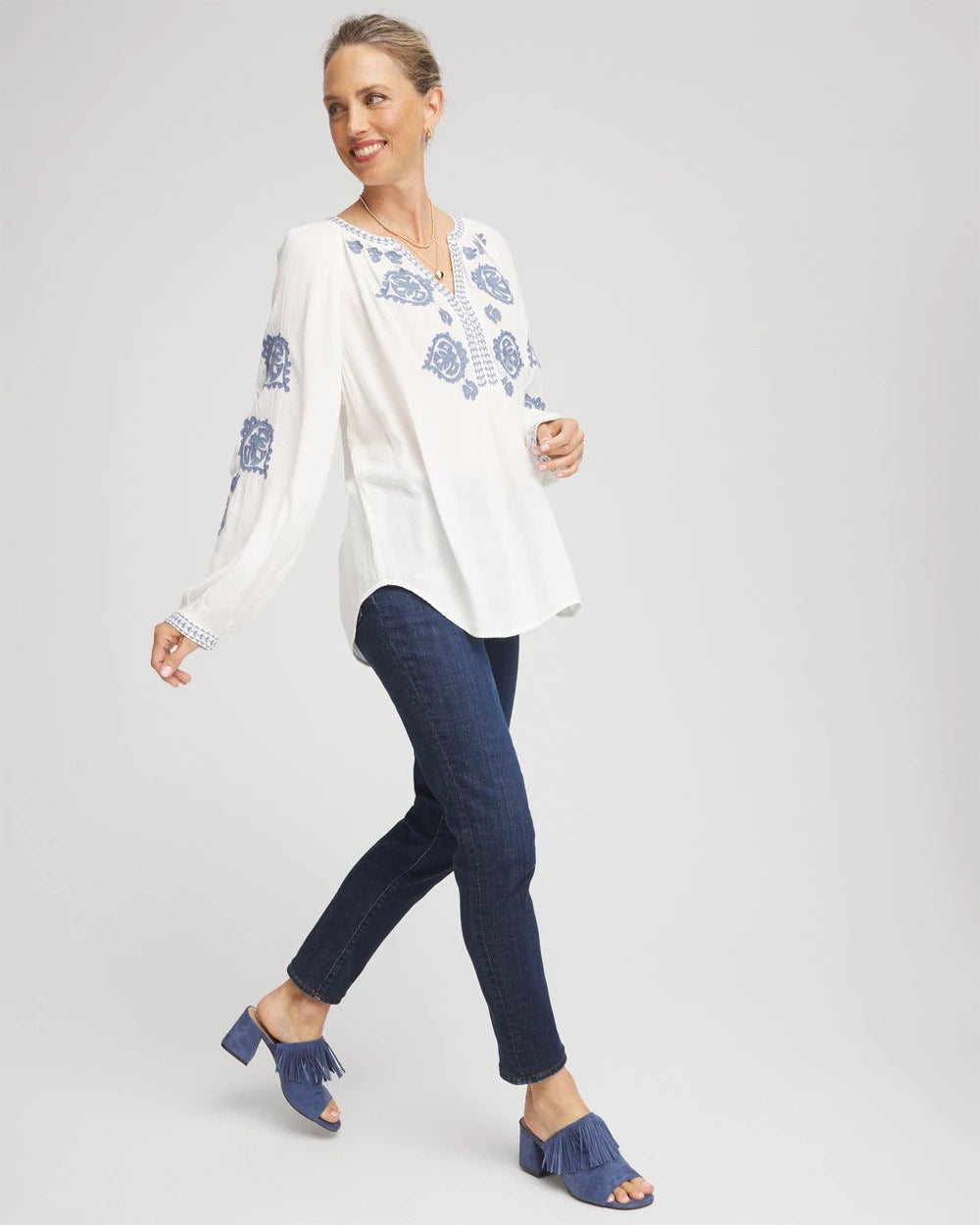 Chico's Girlfriend Slim Ankle Jeans