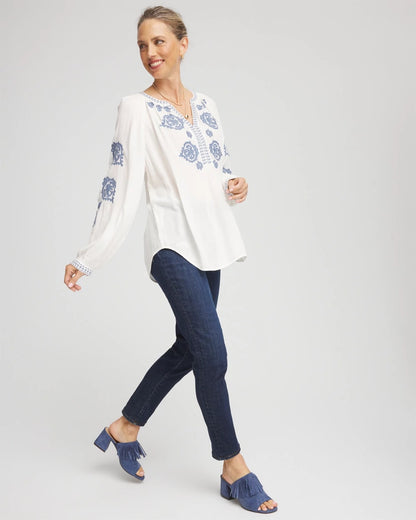 Chico's Girlfriend Slim Ankle Jeans