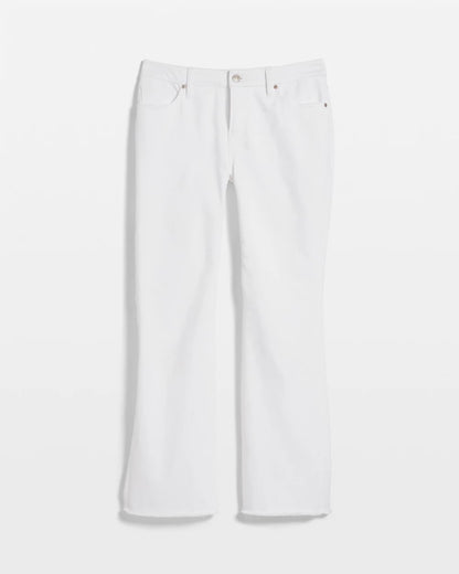 Chico's No-Stain Girlfriend Frayed Flared Jeans