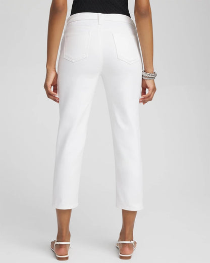 Chico's No Stain Girlfriend Cropped Jeans