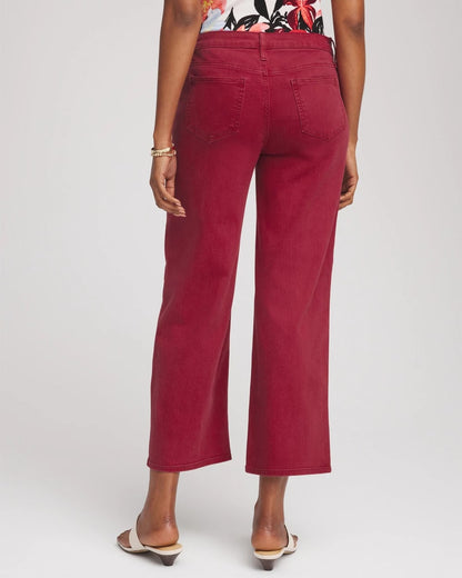 Chico's Girlfriend Cropped Wide-Leg Jean