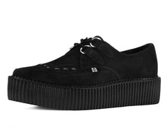 T.U.K. Shoes Black Suede Mondo Pointed Creeper