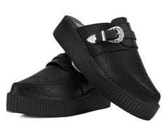 T.U.K. Shoes Black TUKskin Western Mondo Pointed Mule
