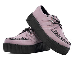 T.U.K. Shoes V3467 Misty Rose Suede Viva Mondo Creeper