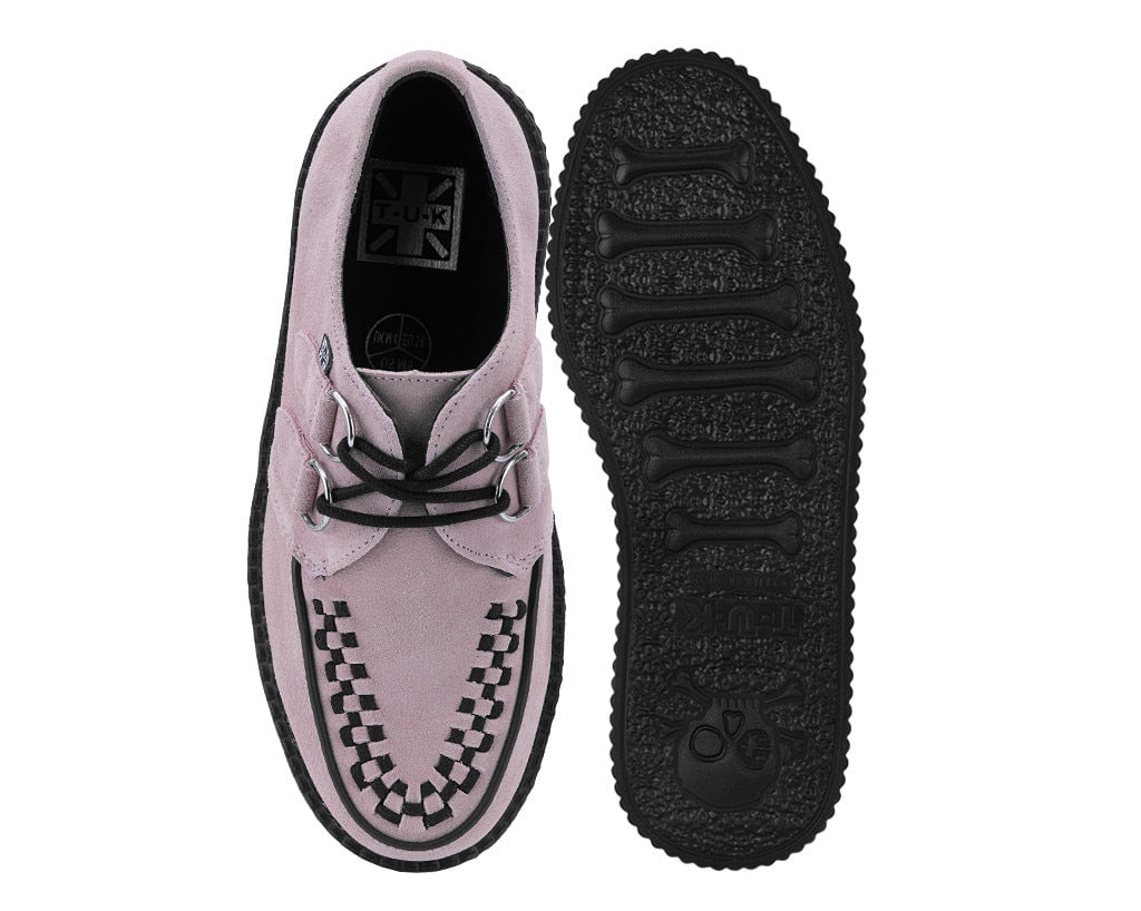 T.U.K. Shoes V3467 Misty Rose Suede Viva Mondo Creeper