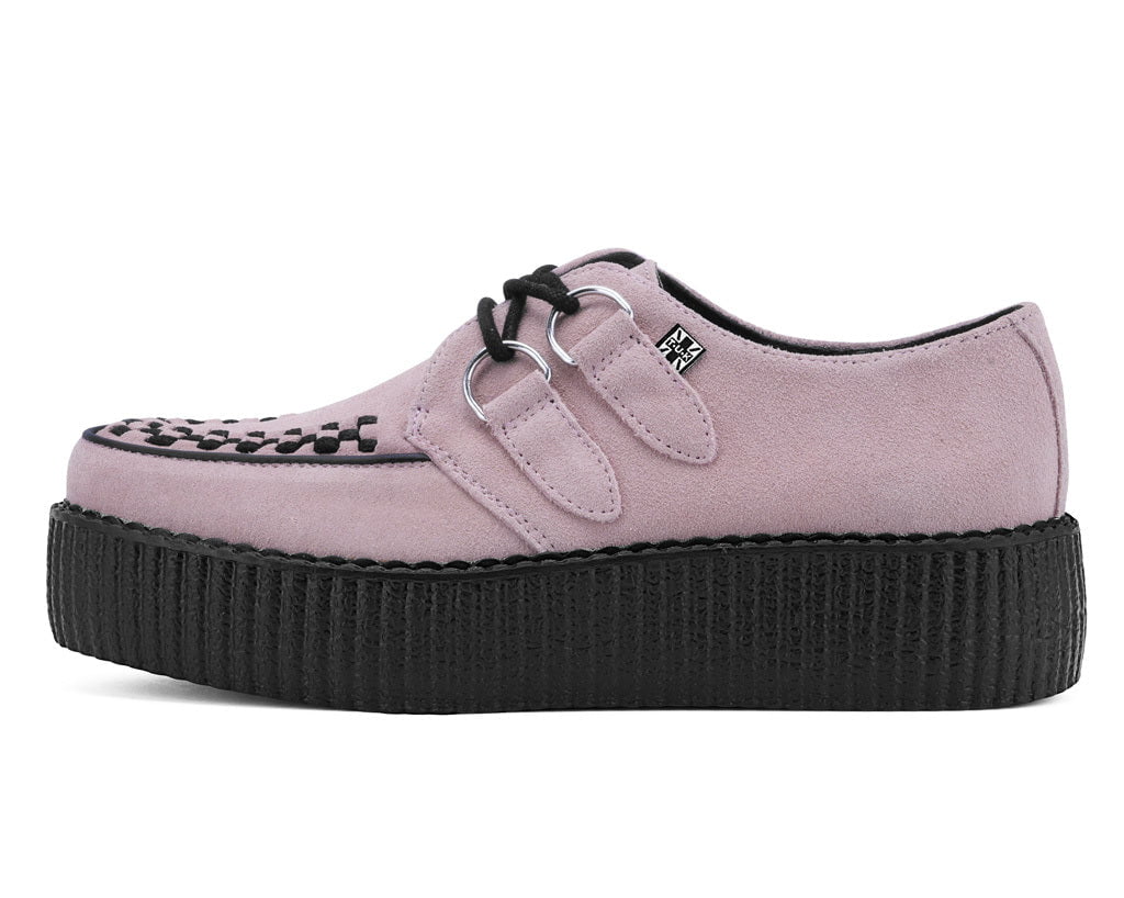 T.U.K. Shoes V3467 Misty Rose Suede Viva Mondo Creeper