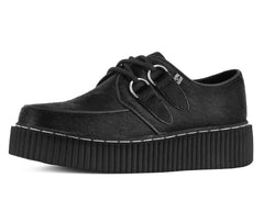 T.U.K. Shoes G3455 Black Cow Hair Vintage Creeper