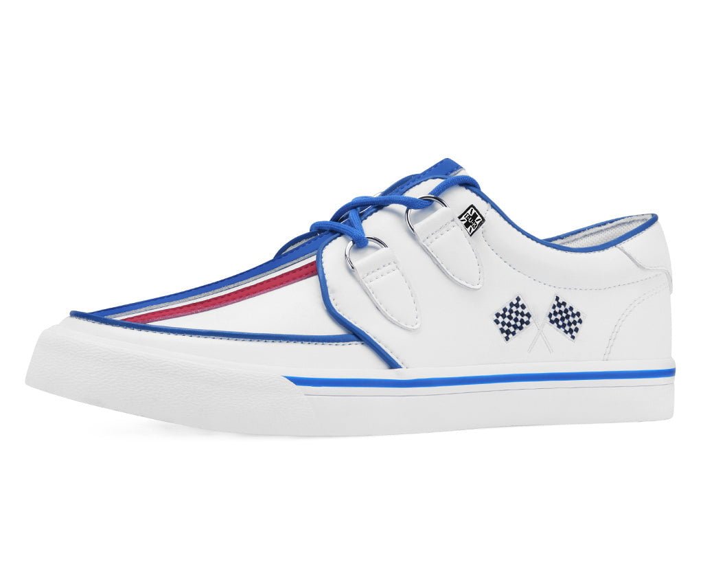 T.U.K. Shoes A3480 White TUKSkin Racing Creeper Sneaker
