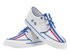 T.U.K. Shoes A3480 White TUKSkin Racing Creeper Sneaker