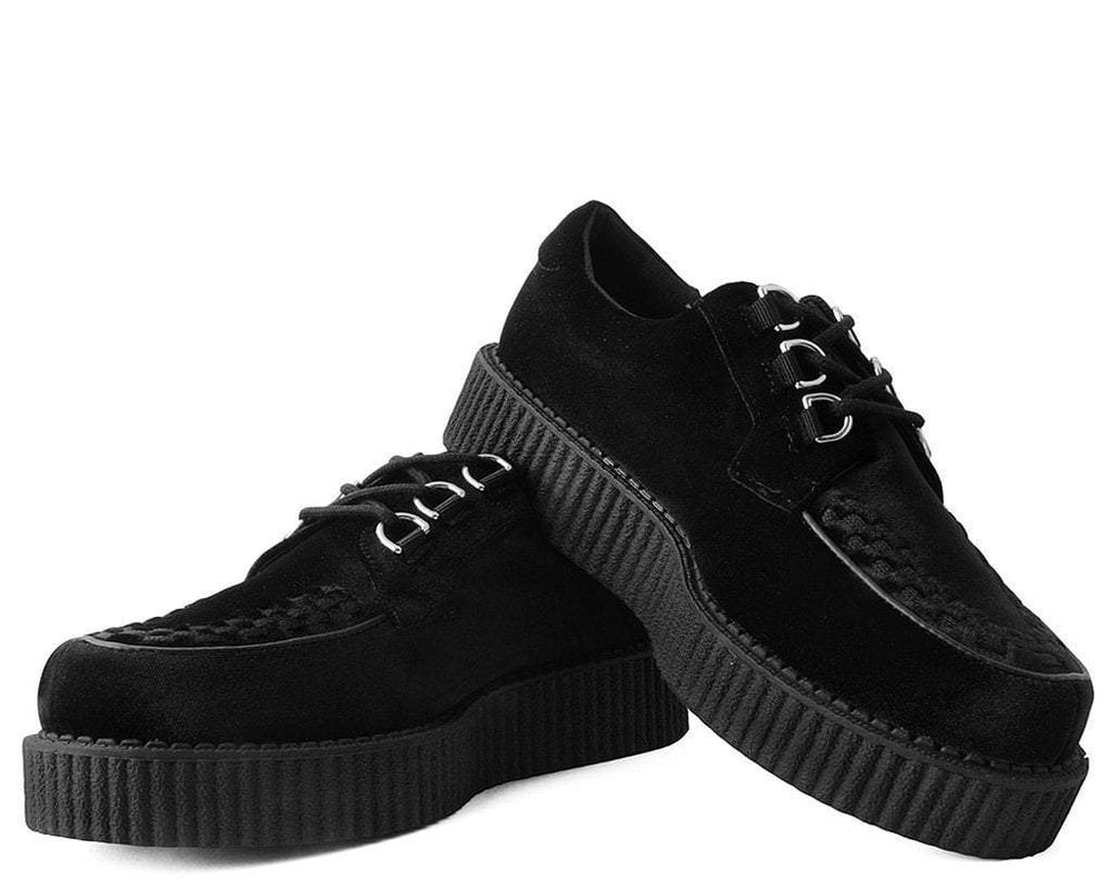 T.U.K. Shoes T2280 Black Velvet Anarchic Creeper