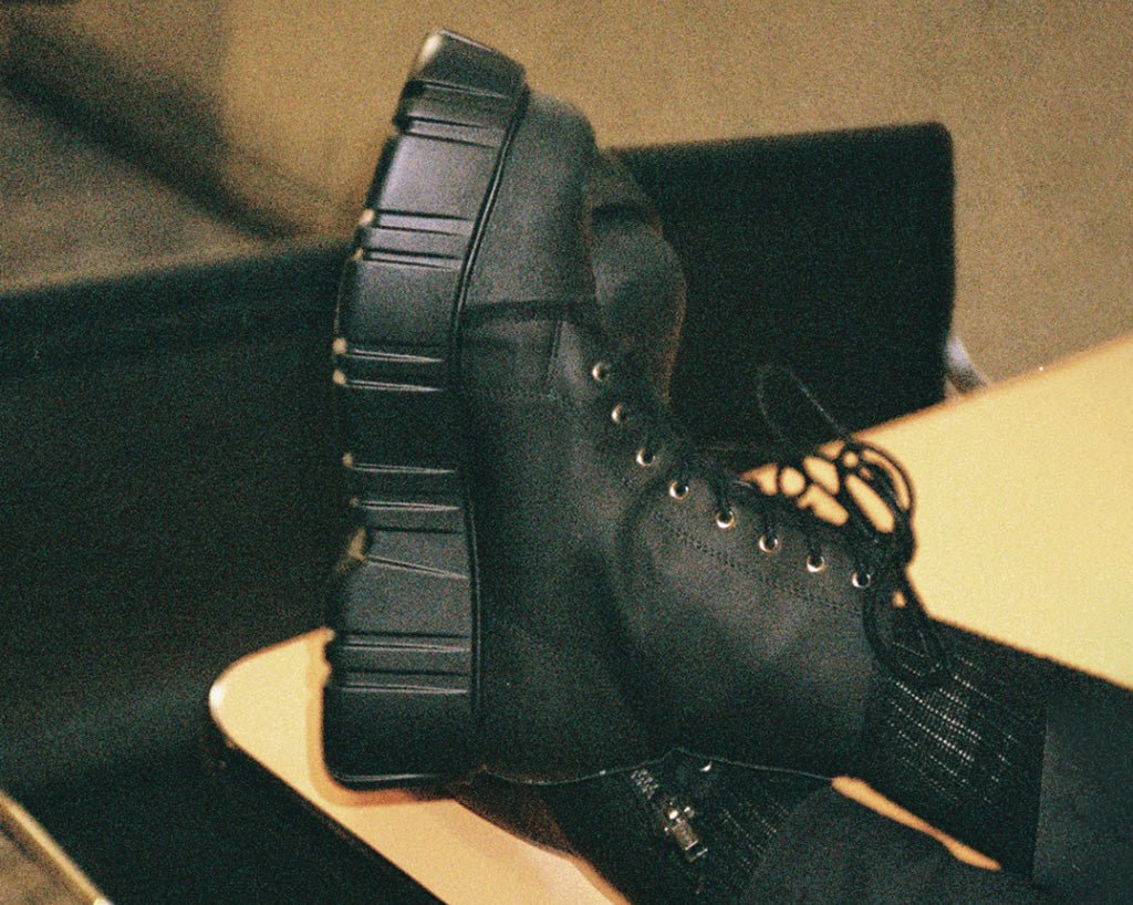 T.U.K. Shoes T2331 Black 8-Eye Anarchic Airship Boot
