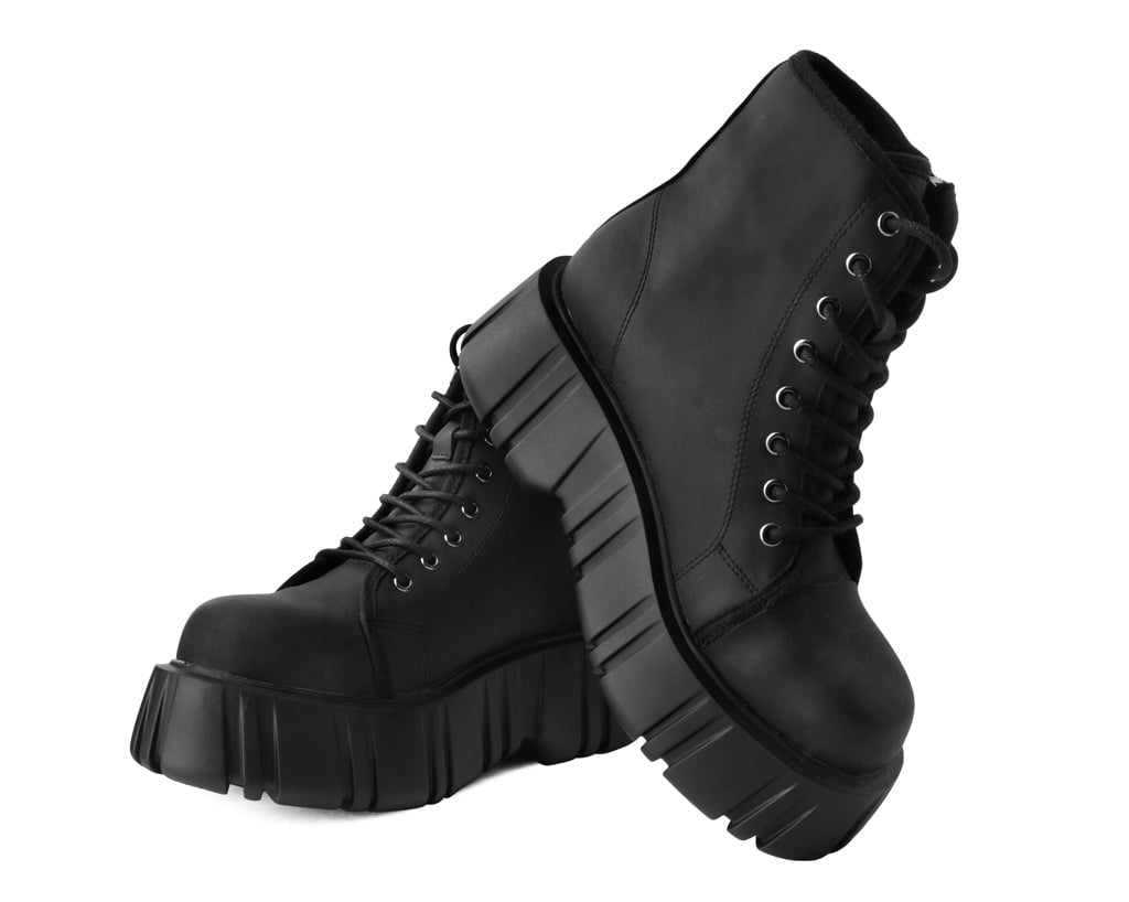 T.U.K. Shoes T2331 Black 8-Eye Anarchic Airship Boot