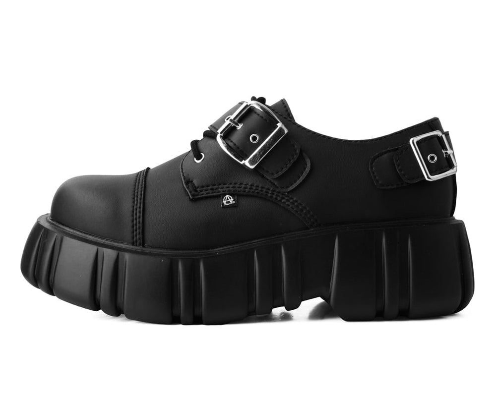 T.U.K. Shoes T2324 Black TUKskin™ 2-Buckle Anarchic Airship Gibson