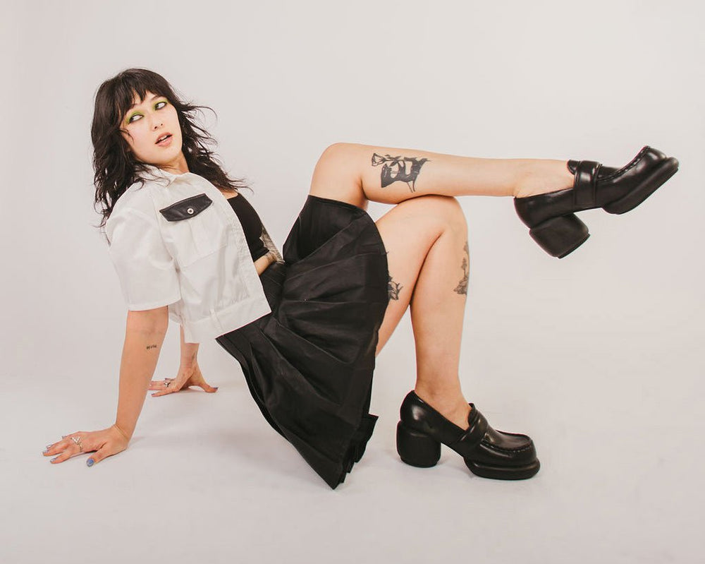 T.U.K. Shoes T2316L Black Bubble II Anarchic Loafer