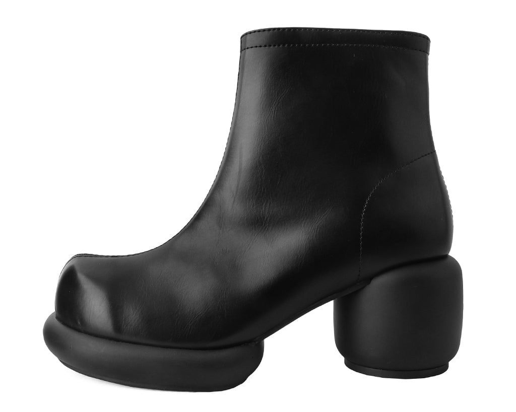 T.U.K. Shoes T2317L Black Burnished Bubble II Anarchic Zip Boot