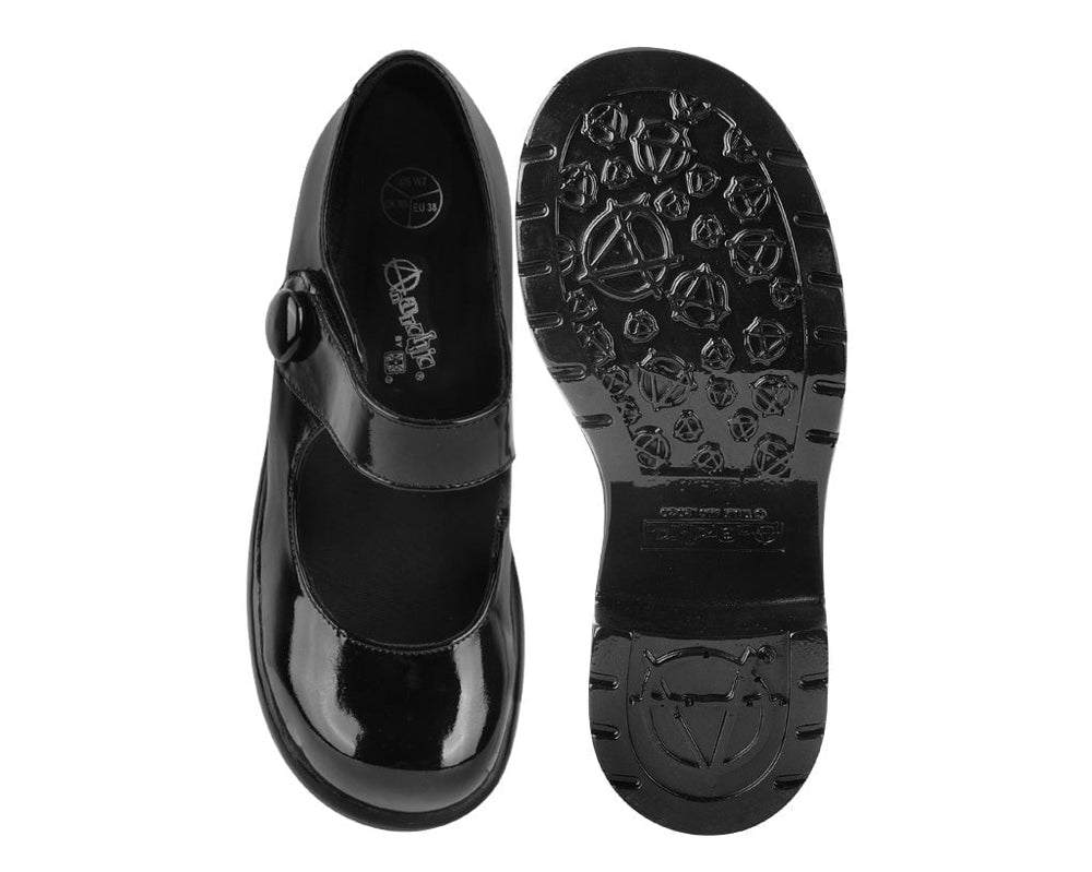 T.U.K. Shoes A3218L Black Liquid Bubble Mary Jane Platform